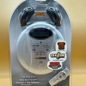 Audio Solutions MP3 Portable Compact Disc Player CD Model ATC-2381